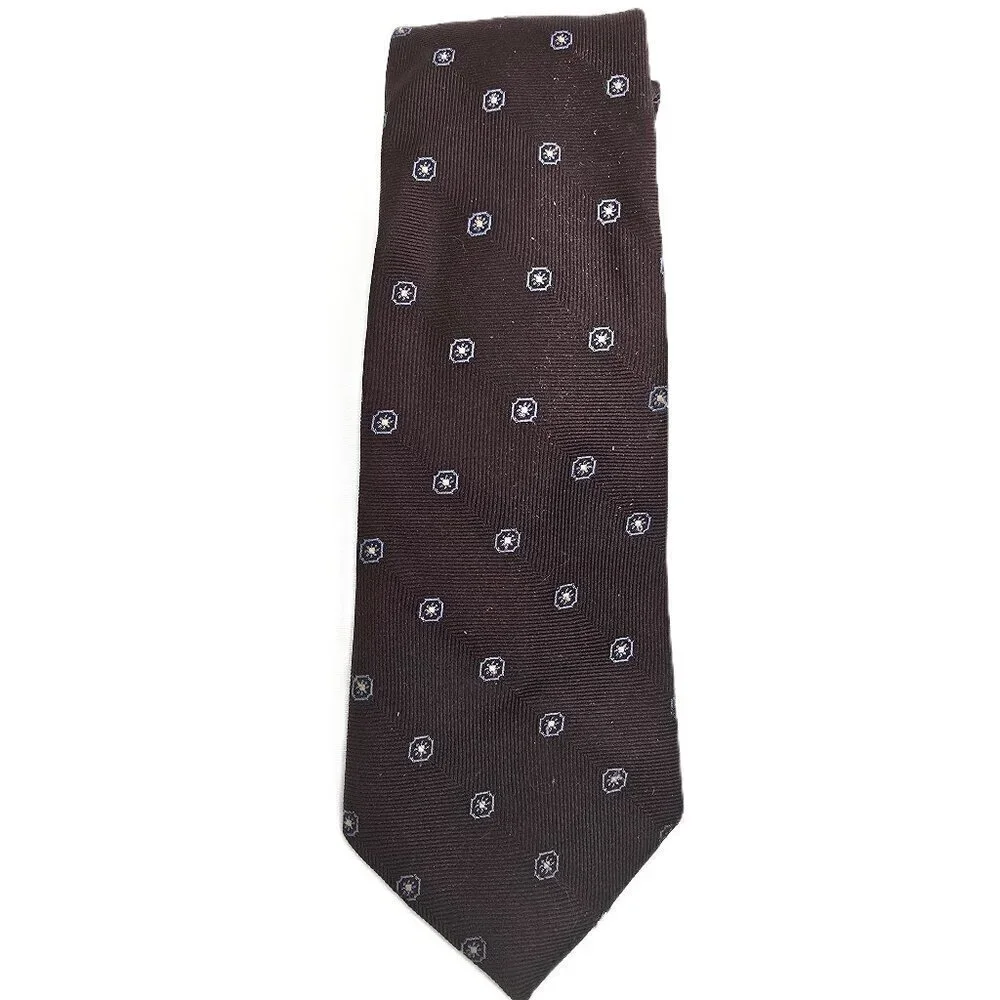 Vintage Christian Dior Silk Brown Men's Tie